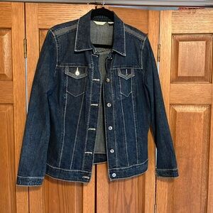 Vintage Laura Ashley, dark blue denim jacket